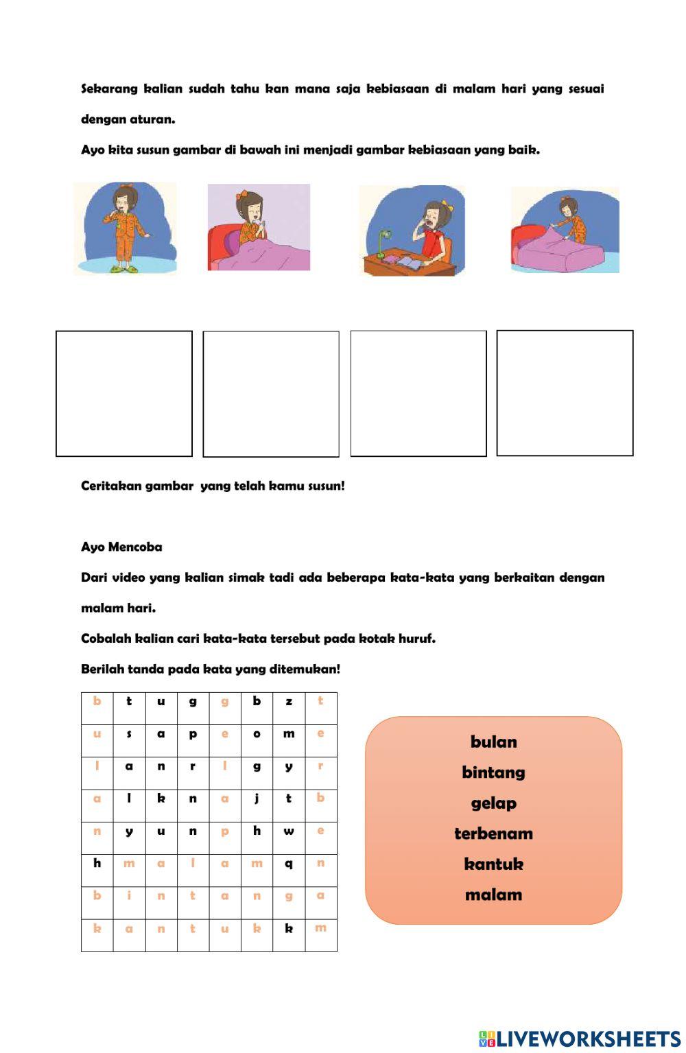 Lkpd kegiatan malam hari