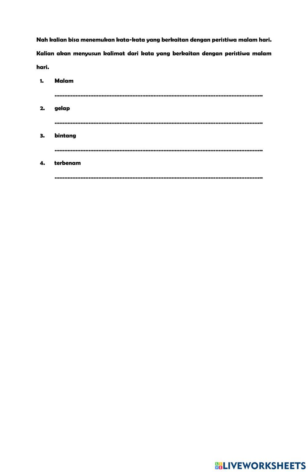 Lkpd kegiatan malam hari