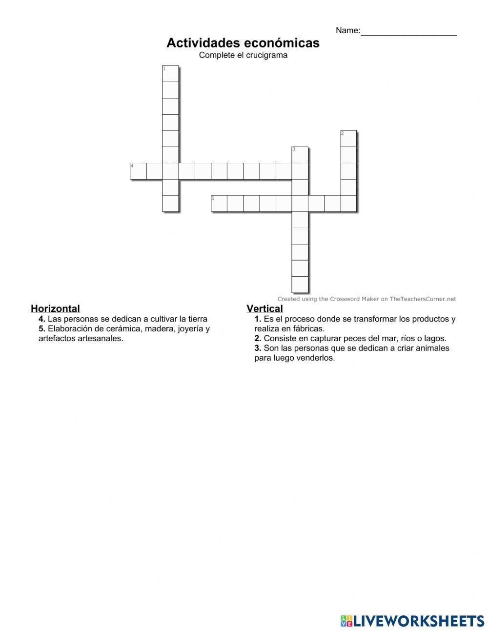 Actividades económicas