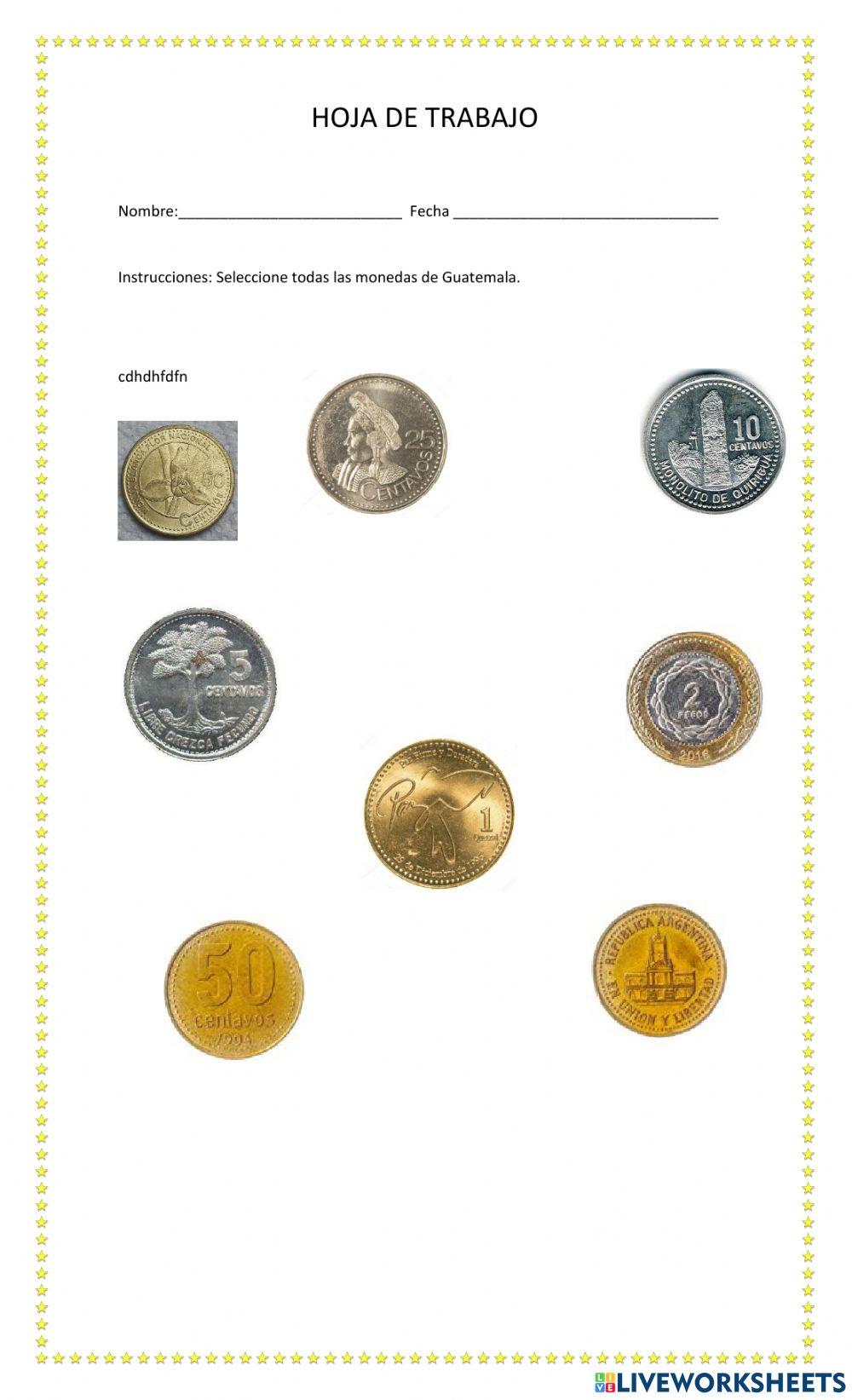Monedas y billetes de Guatemala