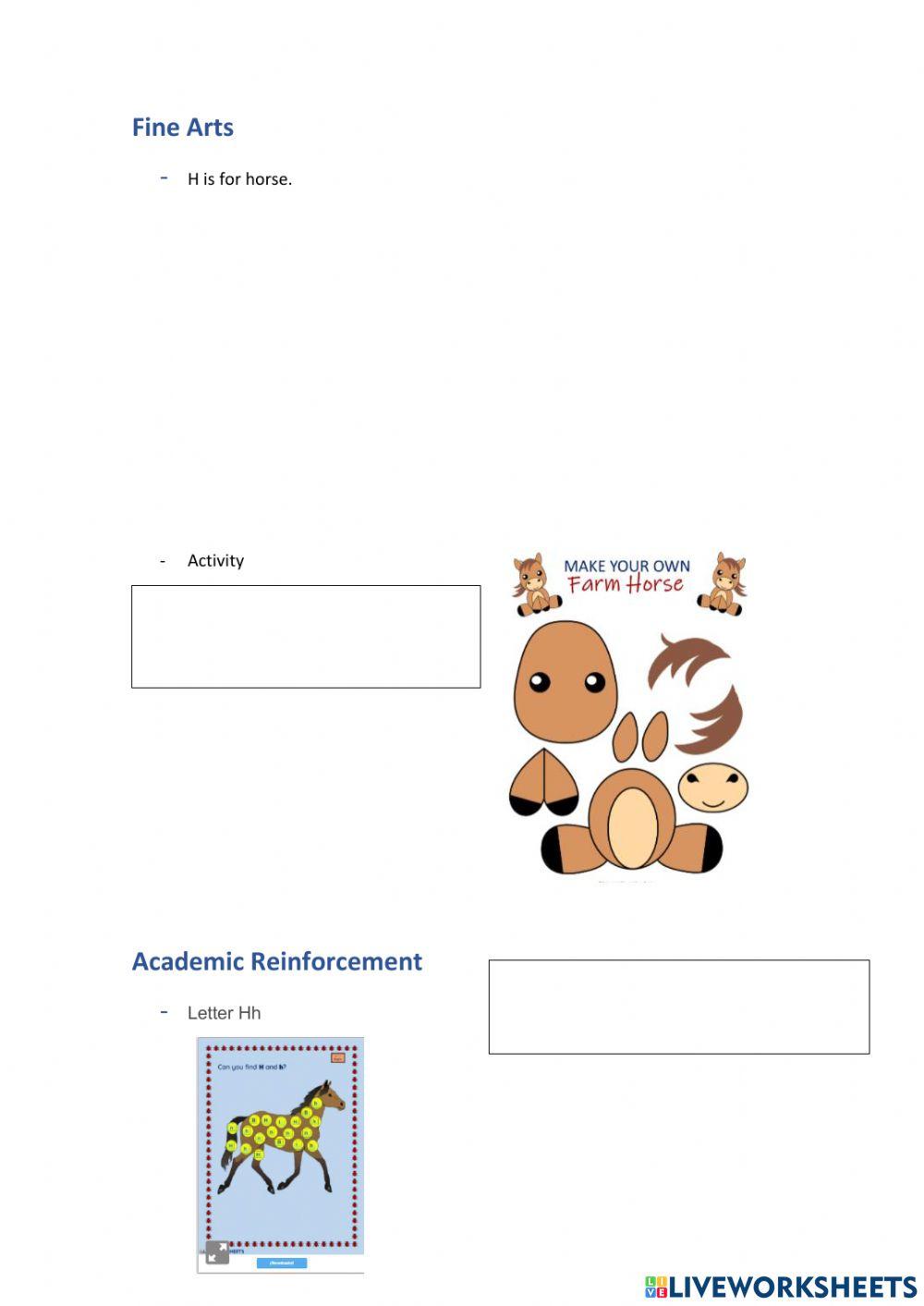 Weekly activities week 14