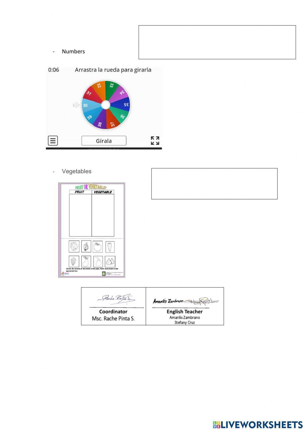Weekly activities week 14