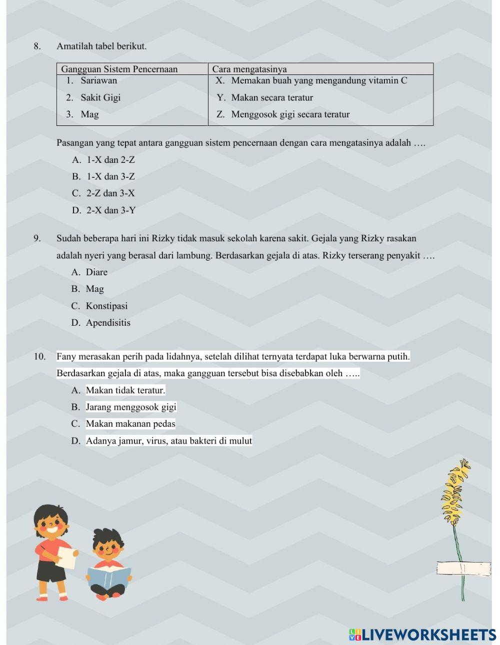 Instrumen Evaluasi Tema 3 PB 2 ST 2