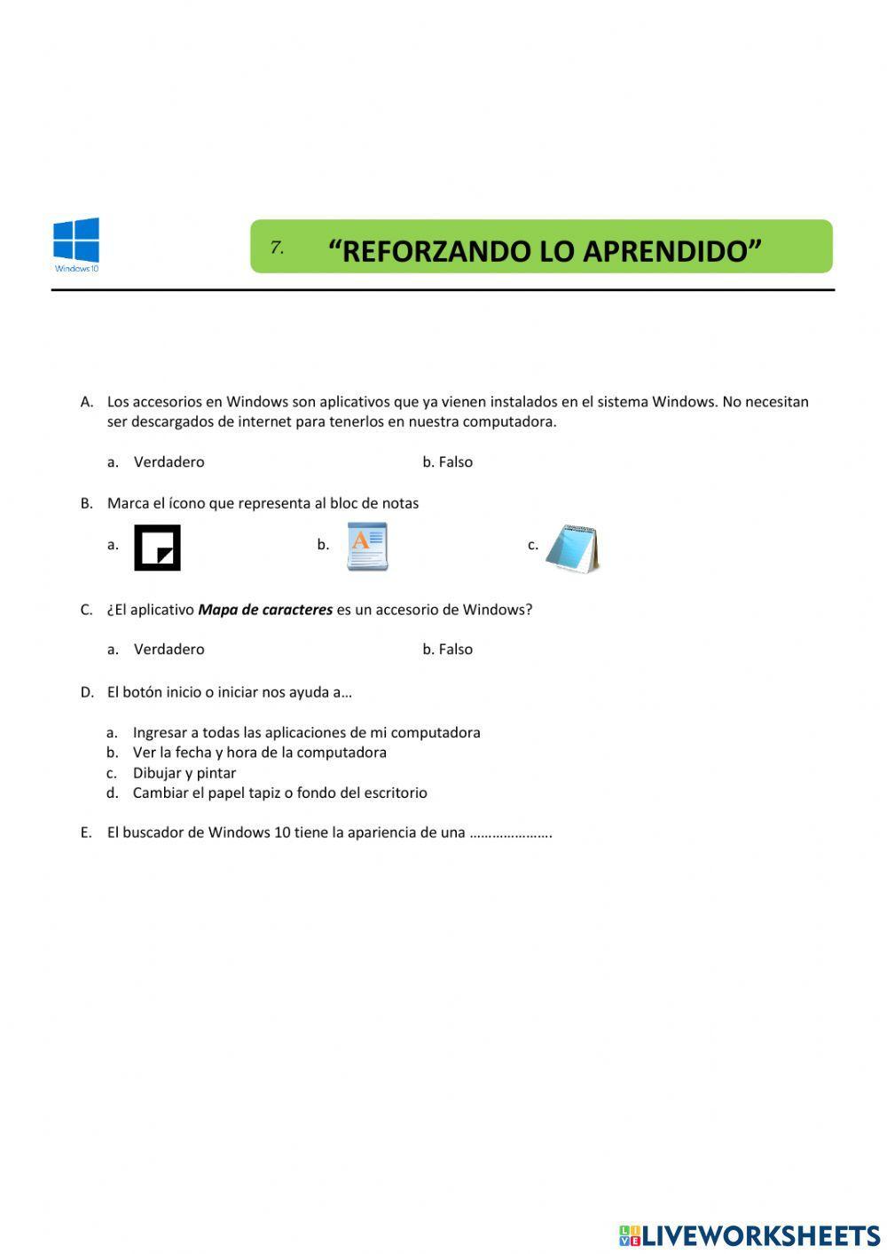 Accesorios de Windows