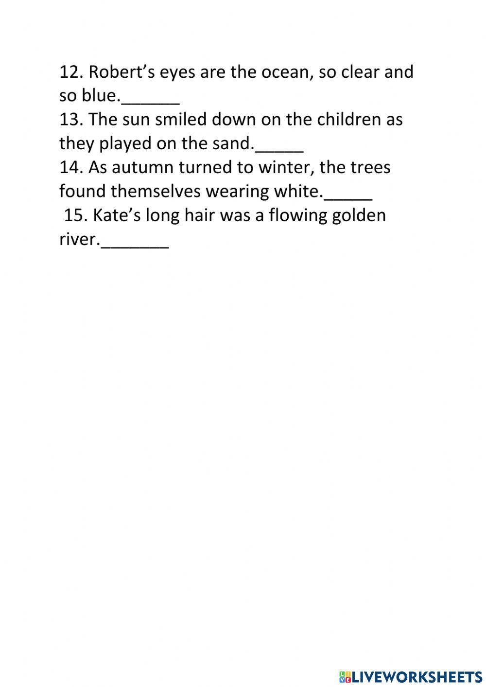 Simile,metaphor,personification