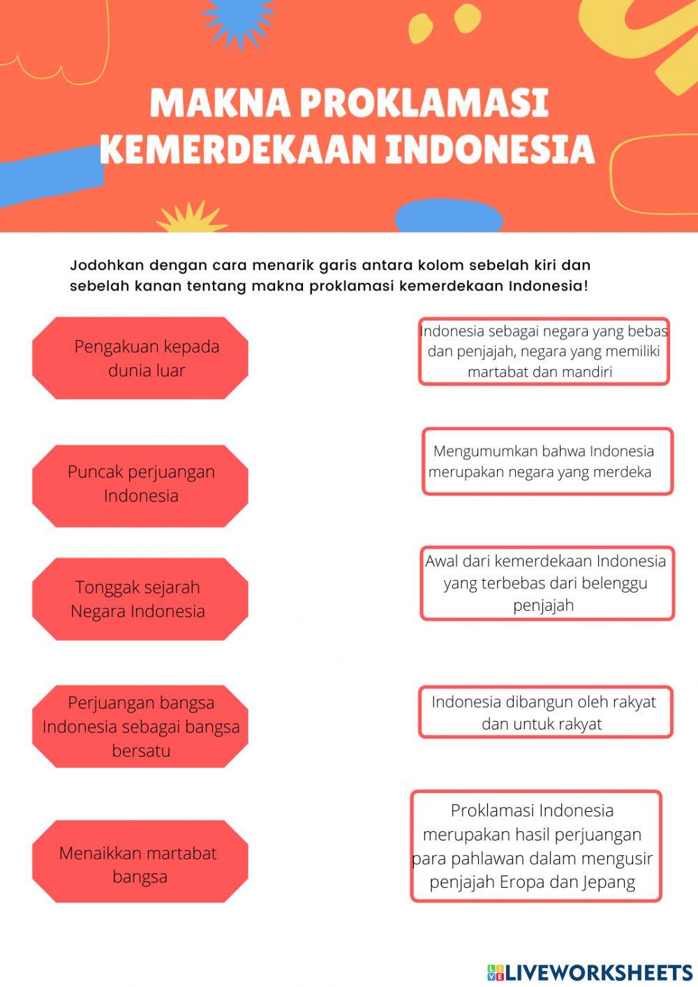 Lkpsd ips sejarah dan makna proklamasi indonesia