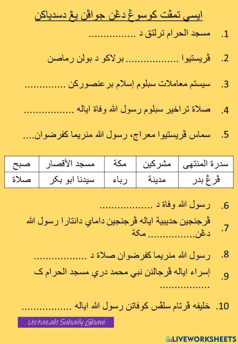 Sirah latihan 2 (koleksi upkk)