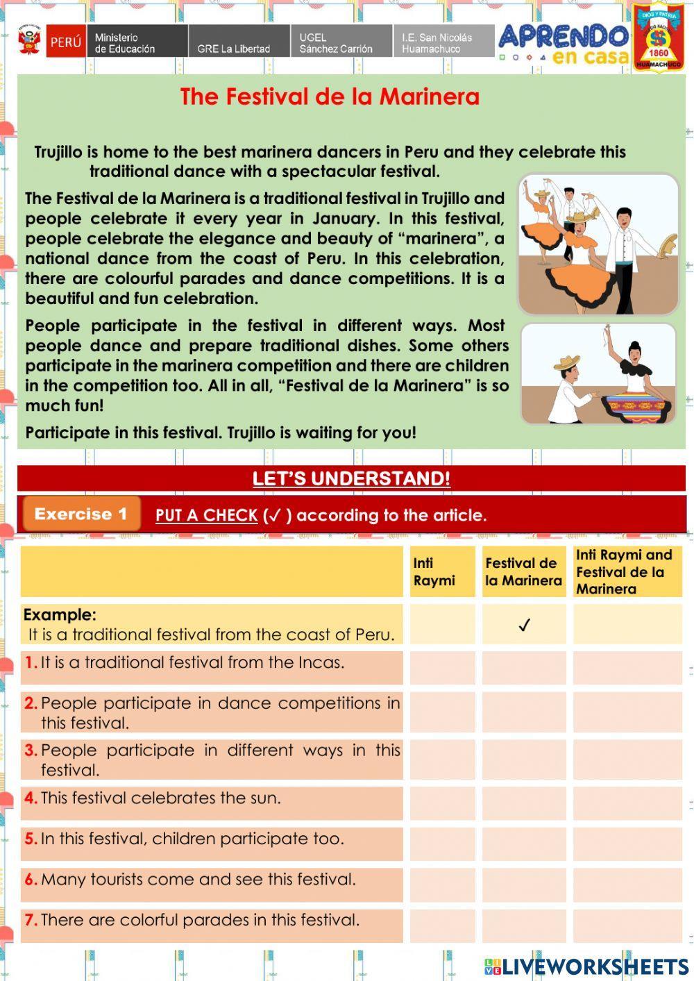 Week 19 - A1 - Experience 5 - Activity 1. Festivities