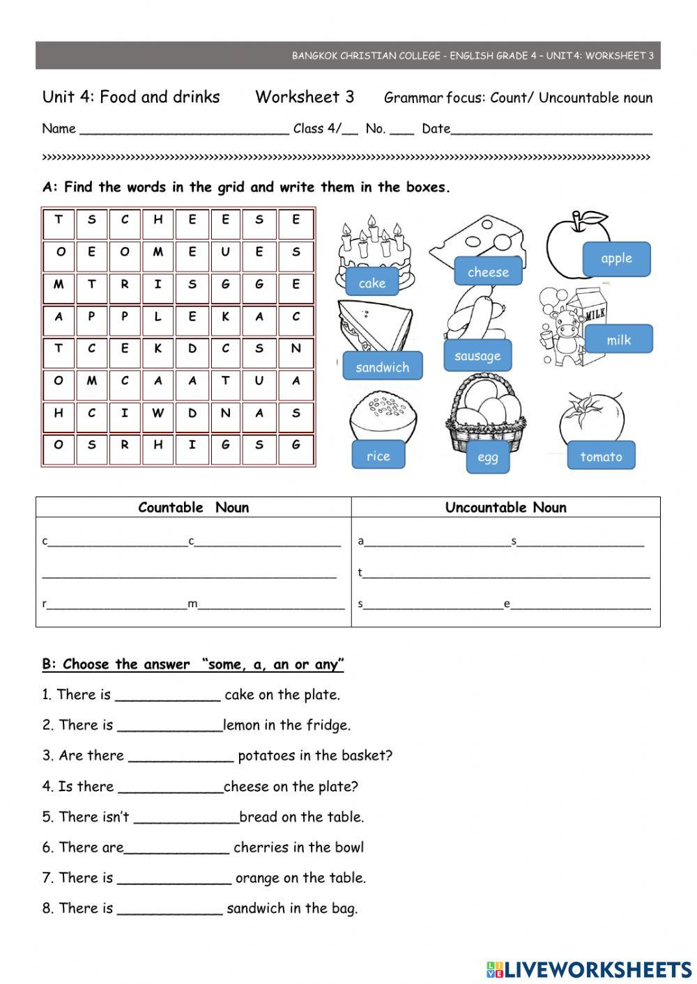 Unit 4 worksheet 3