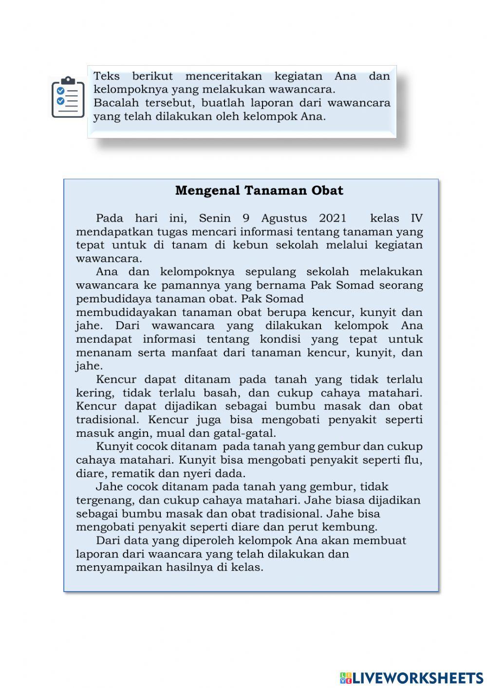 LKPD Kelas 4 Tema 3 ST 3 PB3