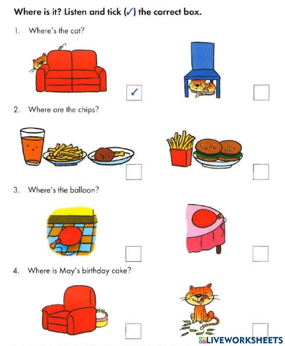 Prepositions of place