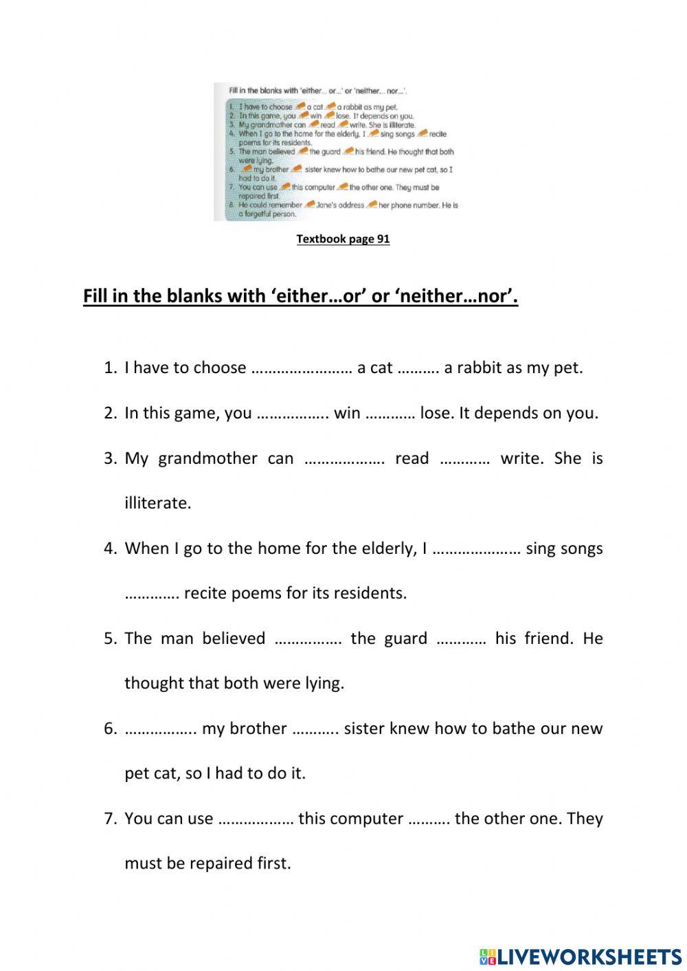 Correlative conjunctions