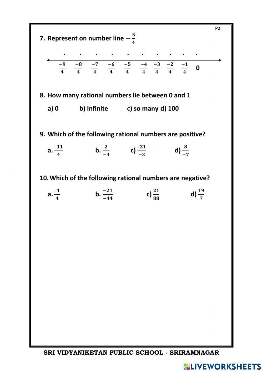 Live worksheet 1 1257288 Raghu Kuamr S