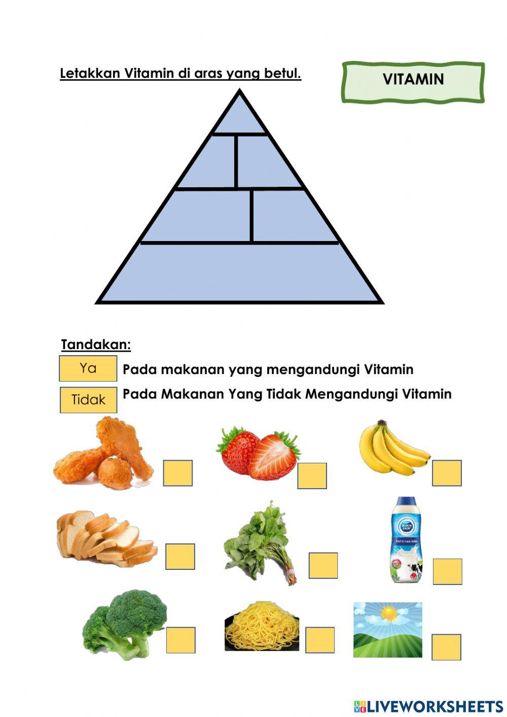 Piramid Makanan Malaysia Vitamin