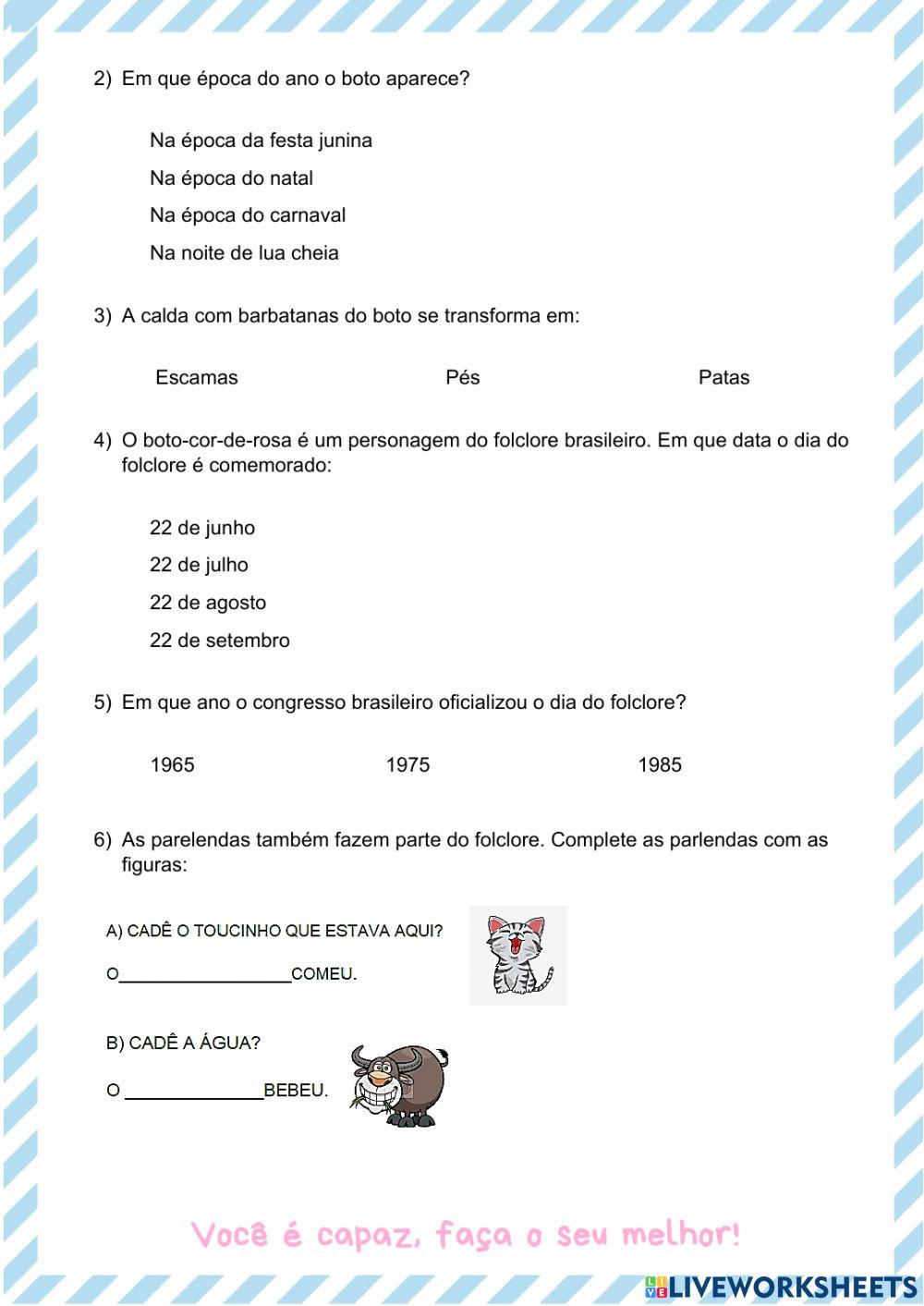 Folclore: Lenda: Boto-cor-de-rosa