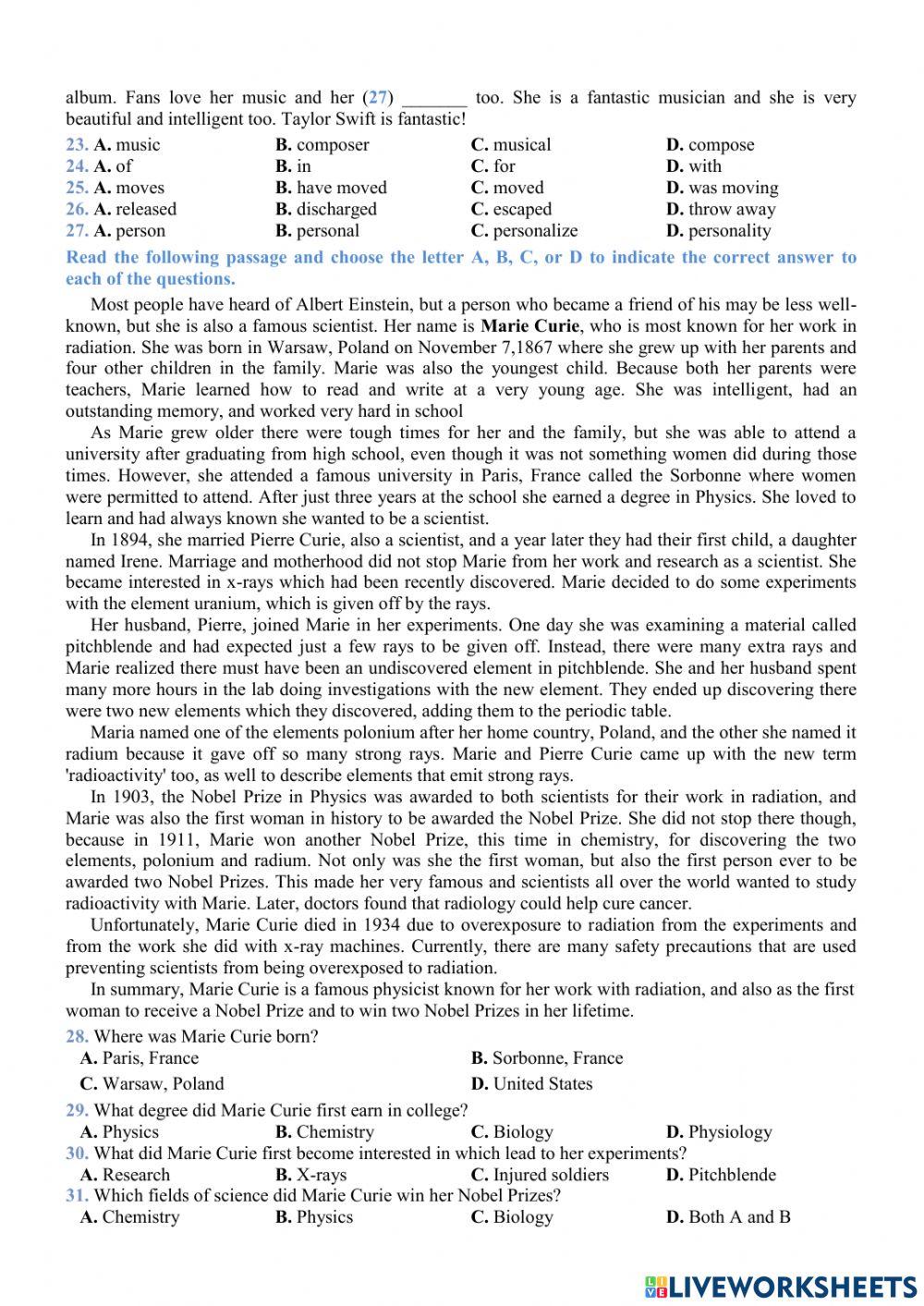 G10-the first term test no 1