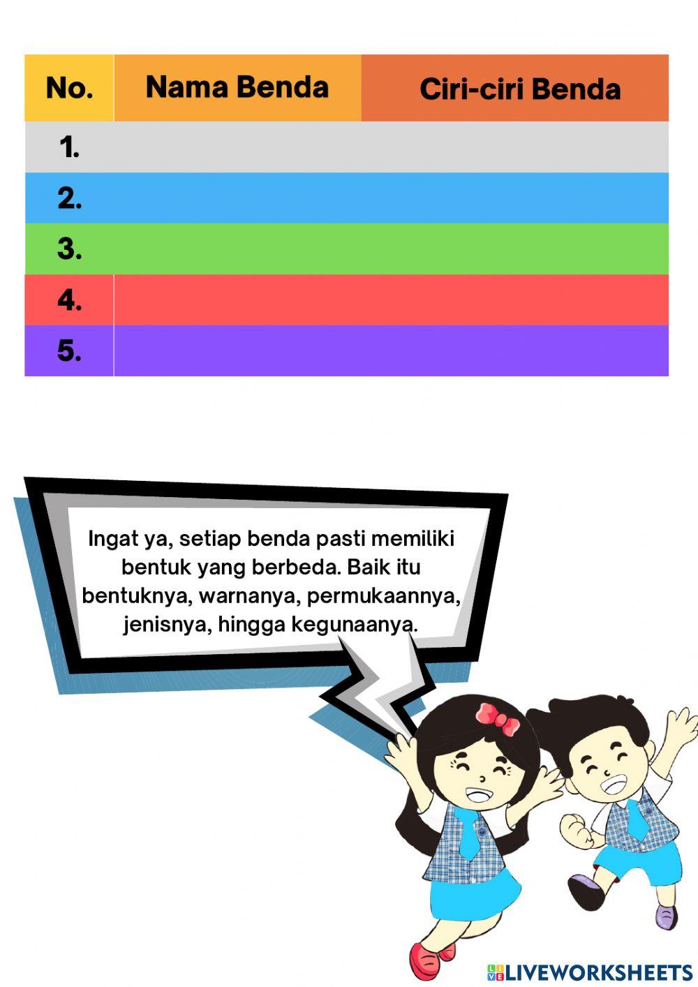 Kosa kata dan Perkalian