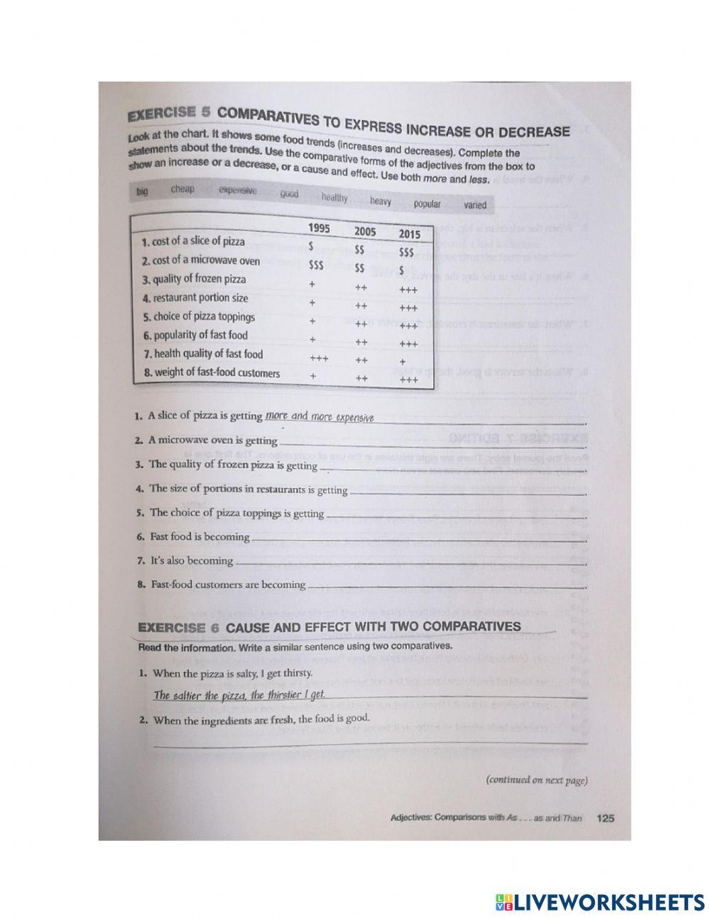 Comparative adjectives