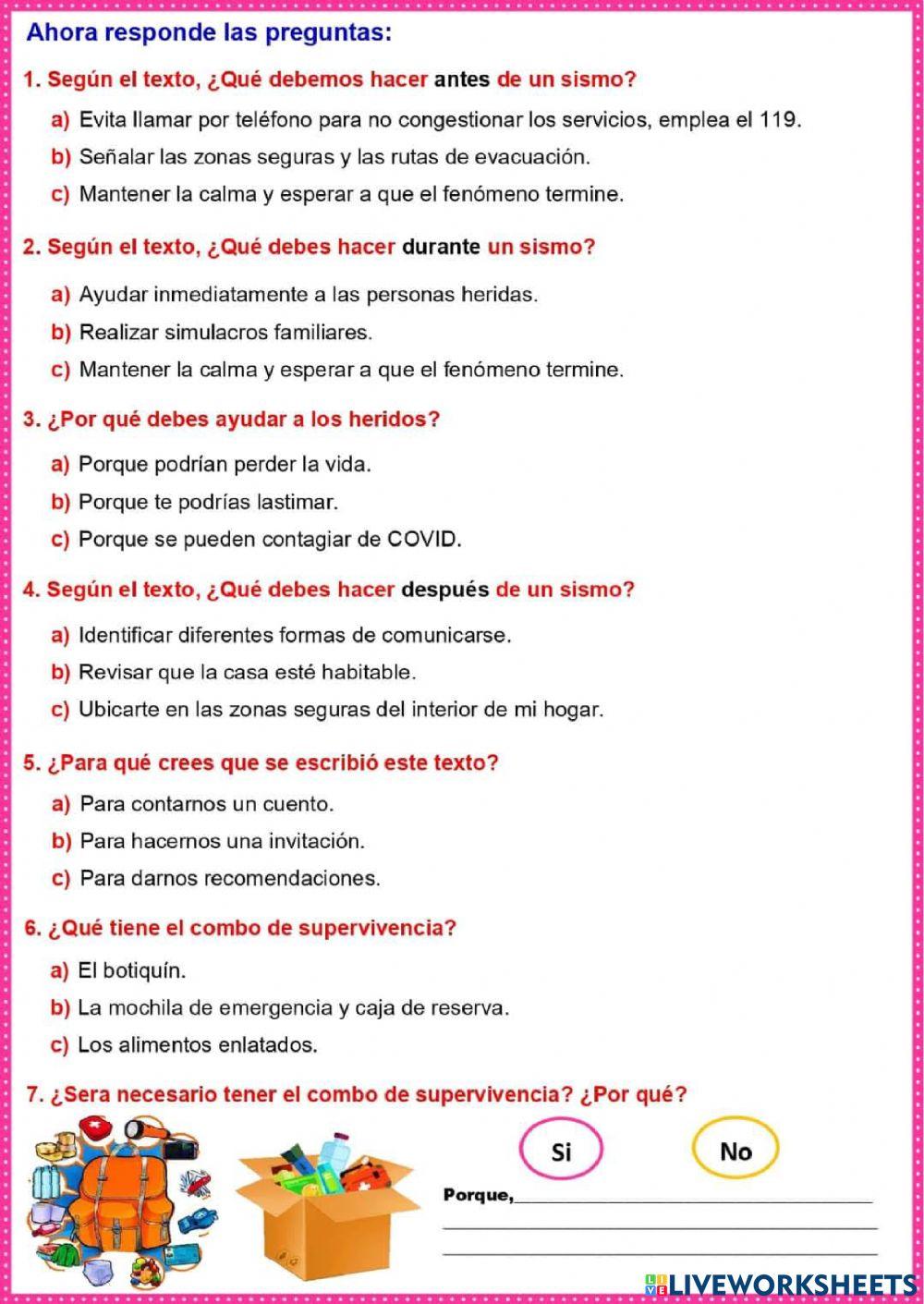 Ficha como actuar frente a un desastre