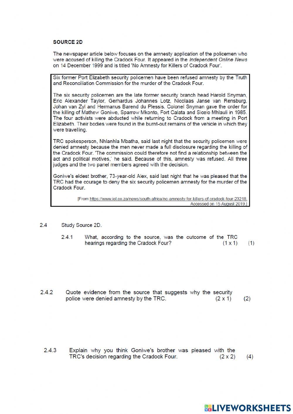 History paper 2 part 2