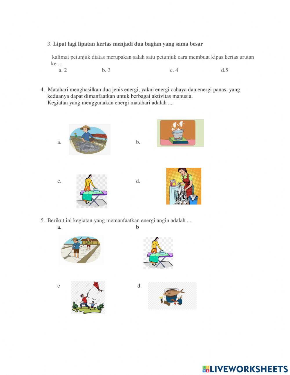 Soal evaluasi tema 2