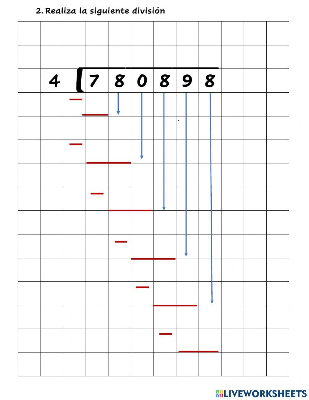 Ejercicio divisiones largas 3