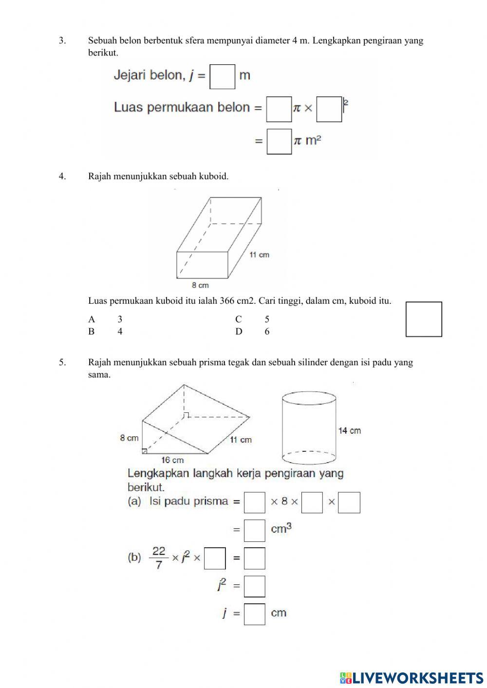 Bentuk geometri dalam 3 dimensi