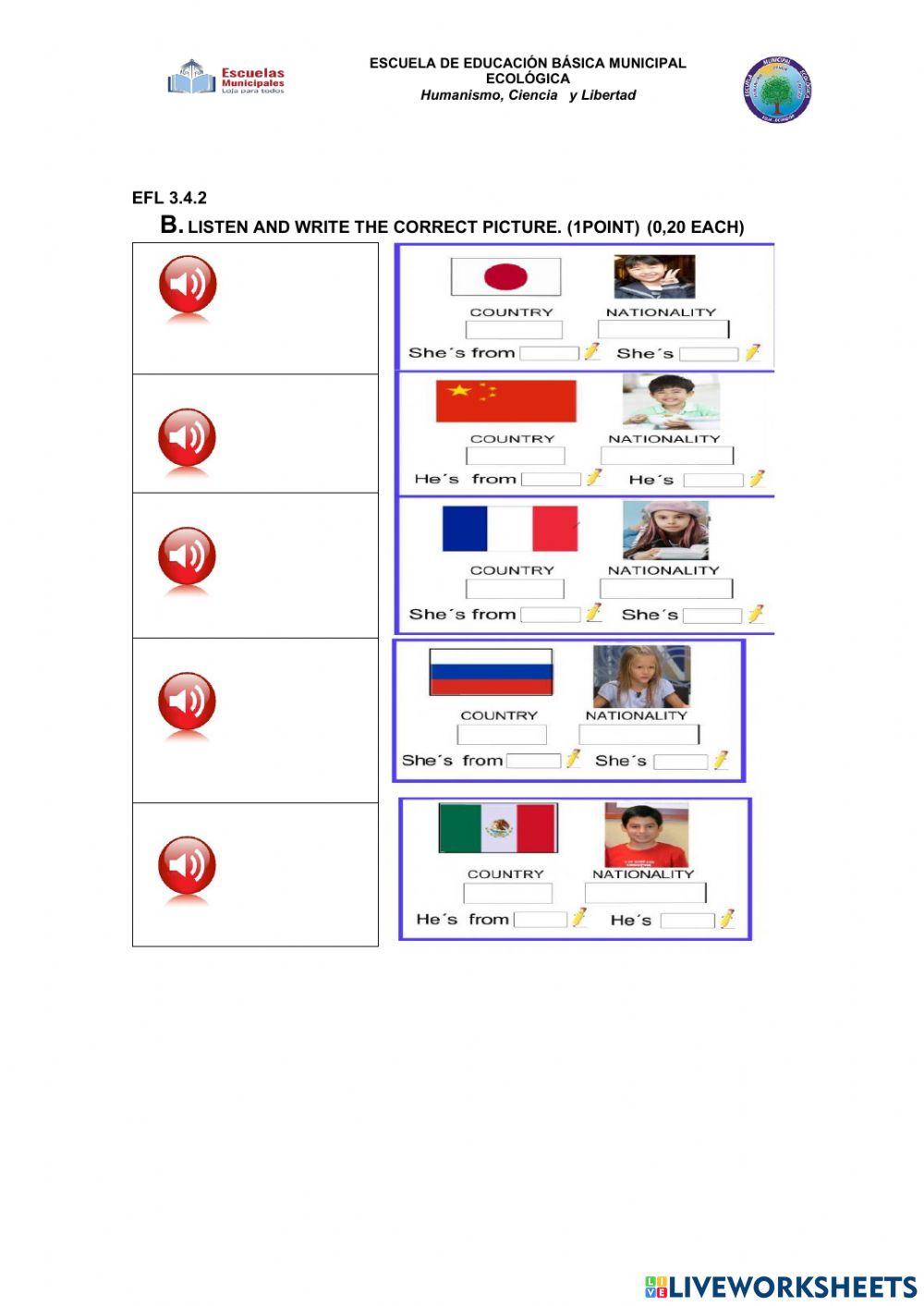 Diagnostic test seventh grade