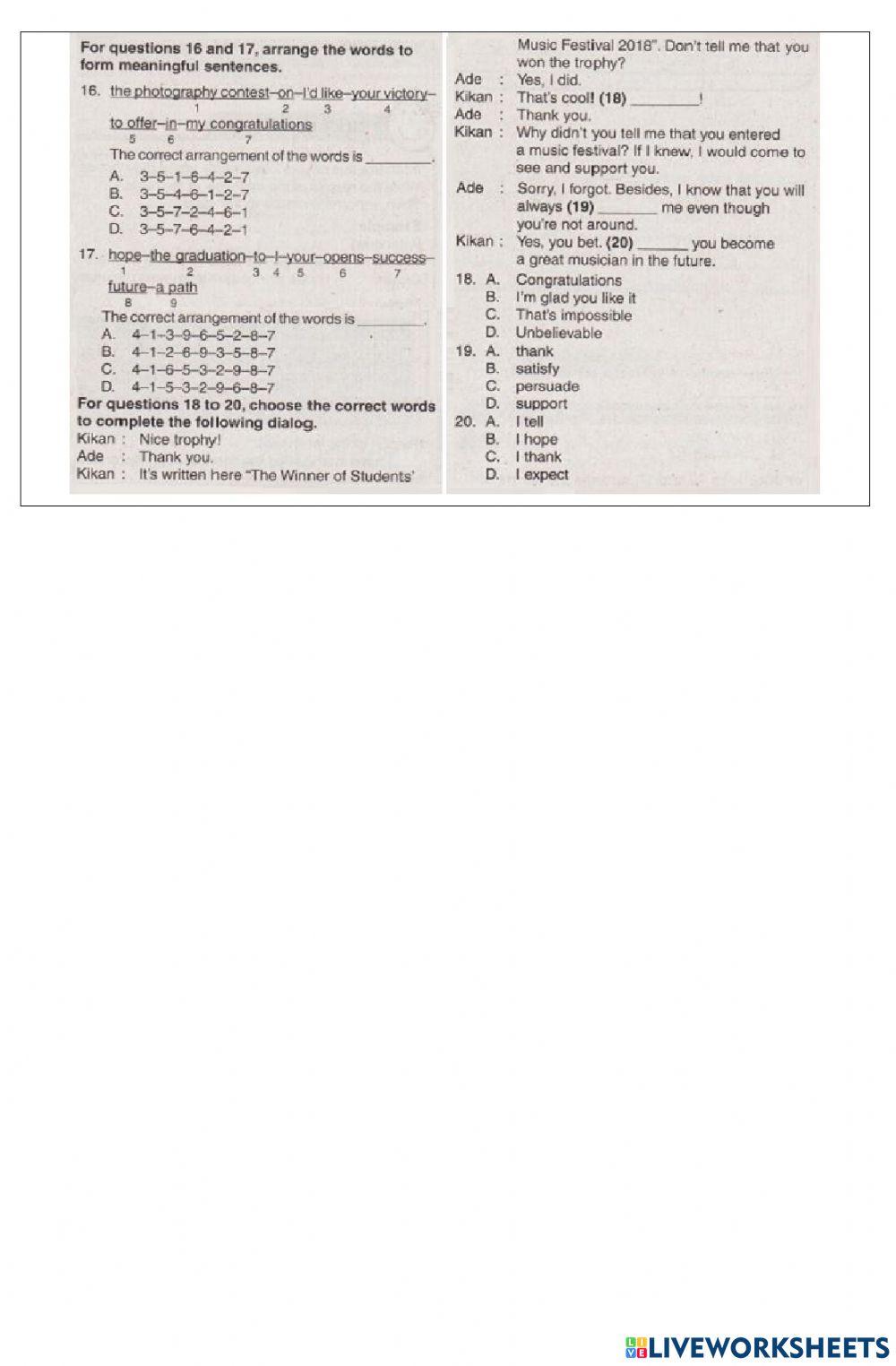 Assessment 1 (remidi)