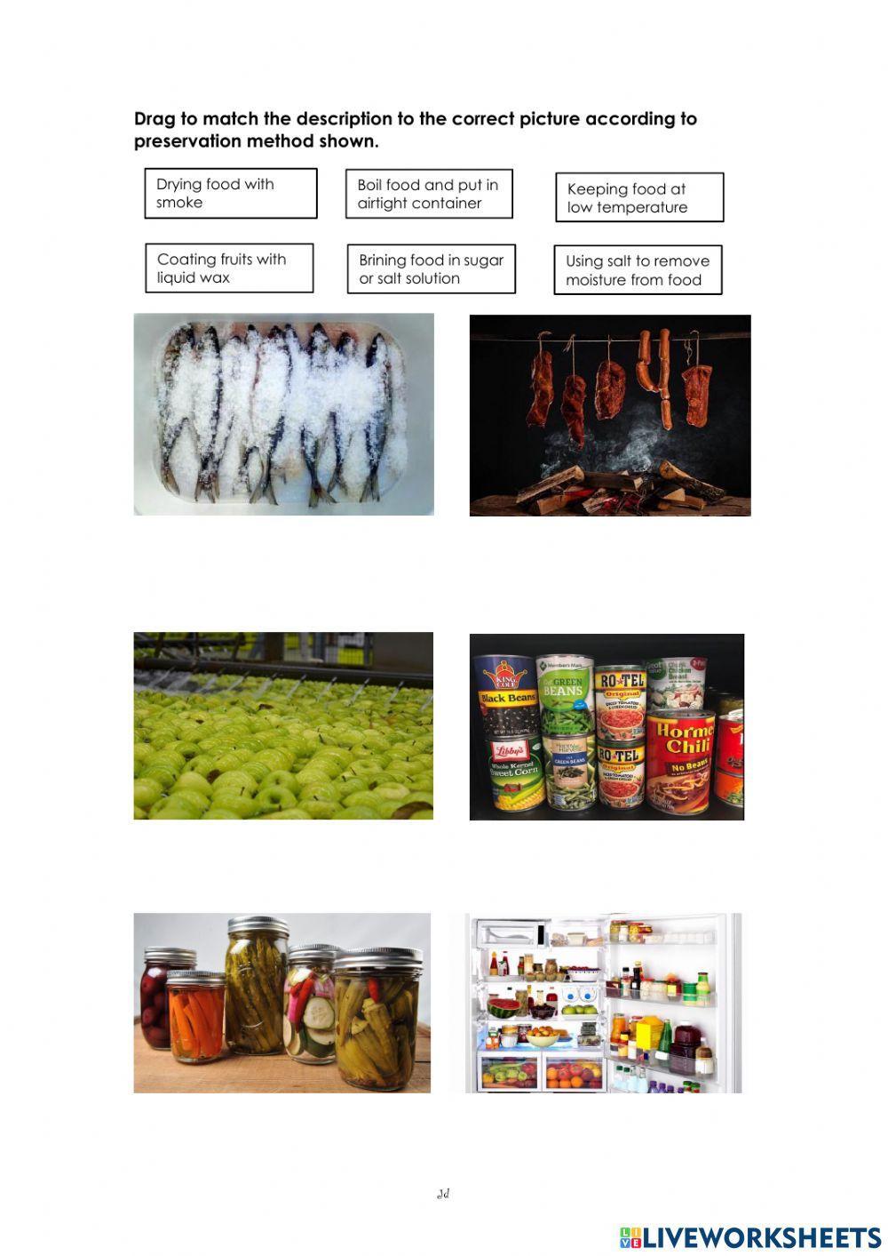 1258213 Food Preservation JOSLYNNE LiveWorksheets 1258213-food-preservation-joslynne-liveworksheets