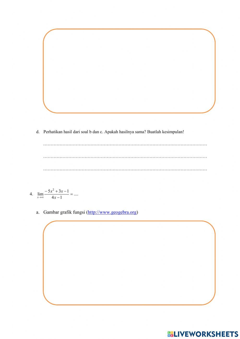 Limit di Ketakhinggaan Fungsi Rasional