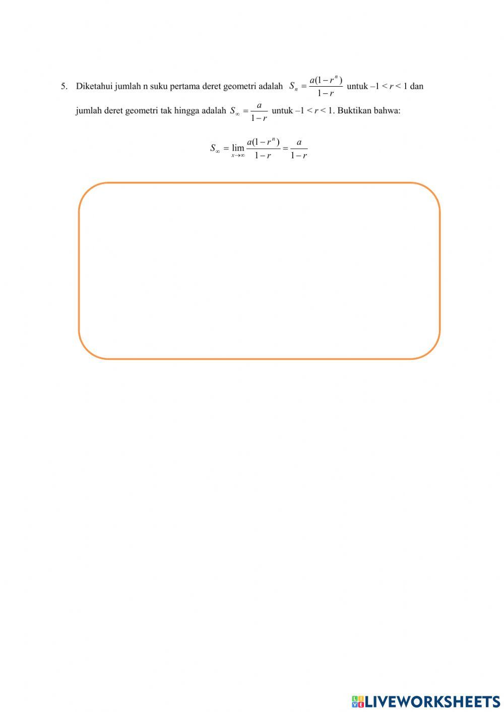 Limit di Ketakhinggaan Fungsi Rasional