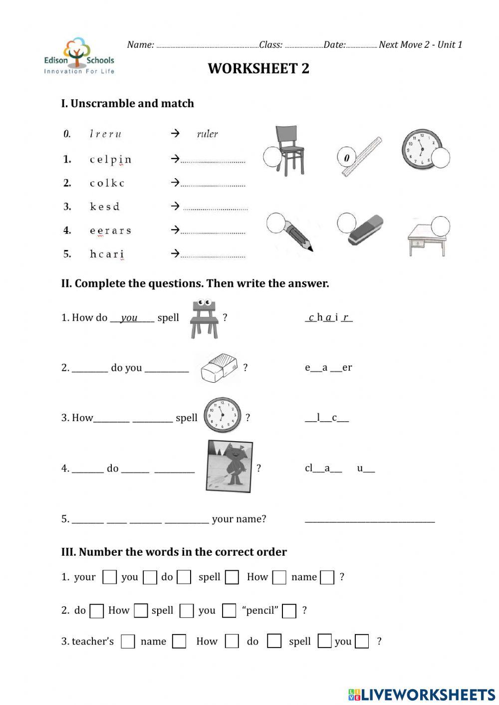 NM2 - U1 - Grammar 2 - How do you spell ...