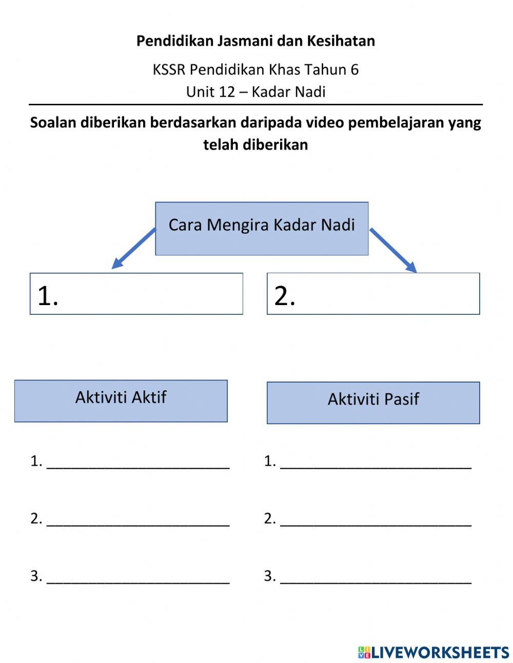 Pendidikan jasmani kssrpk tahun 6