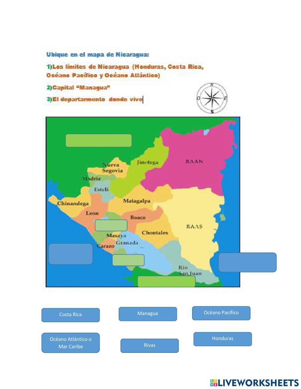 Límites de Nicaragua