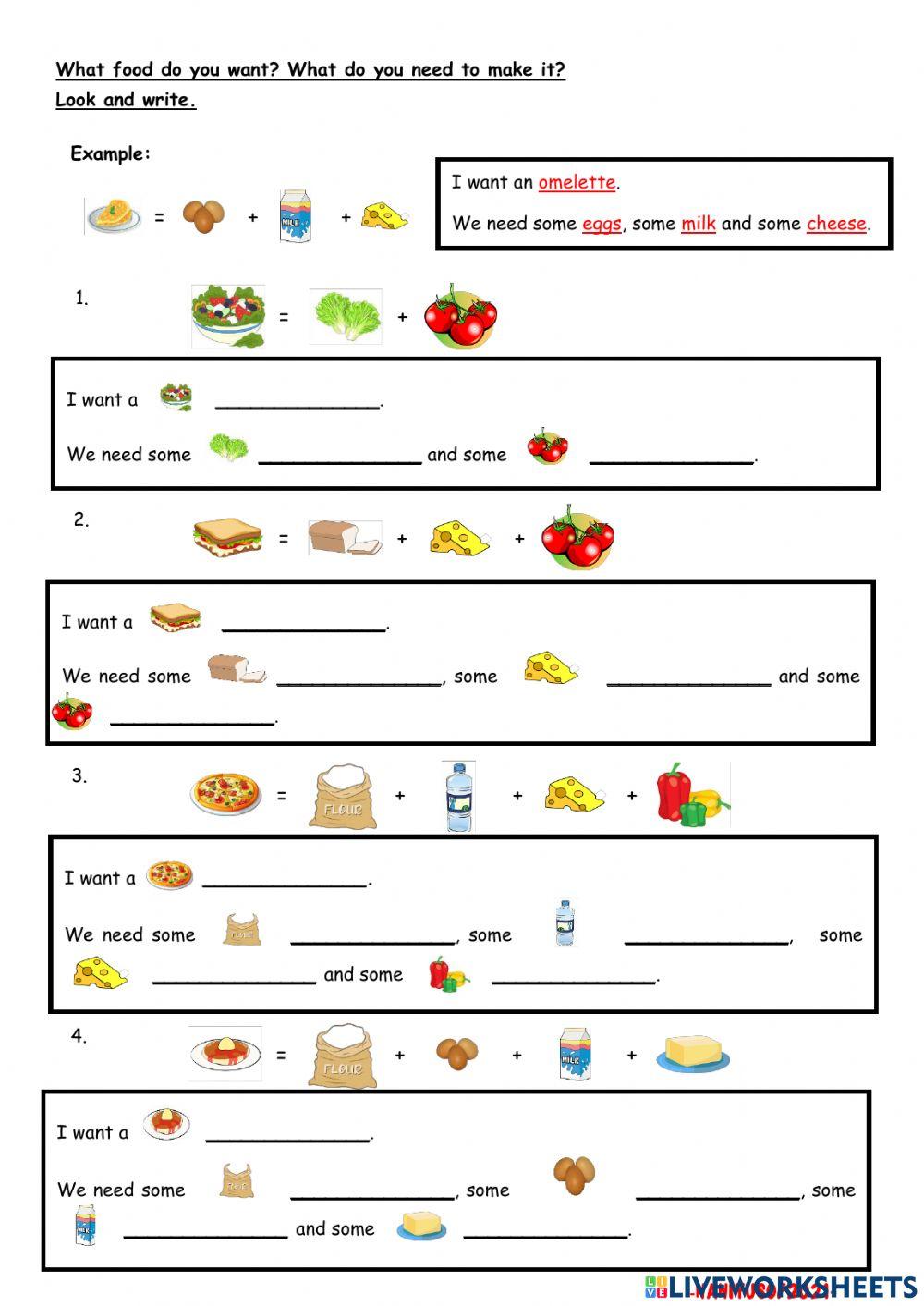 What food do you want? What food do you want?