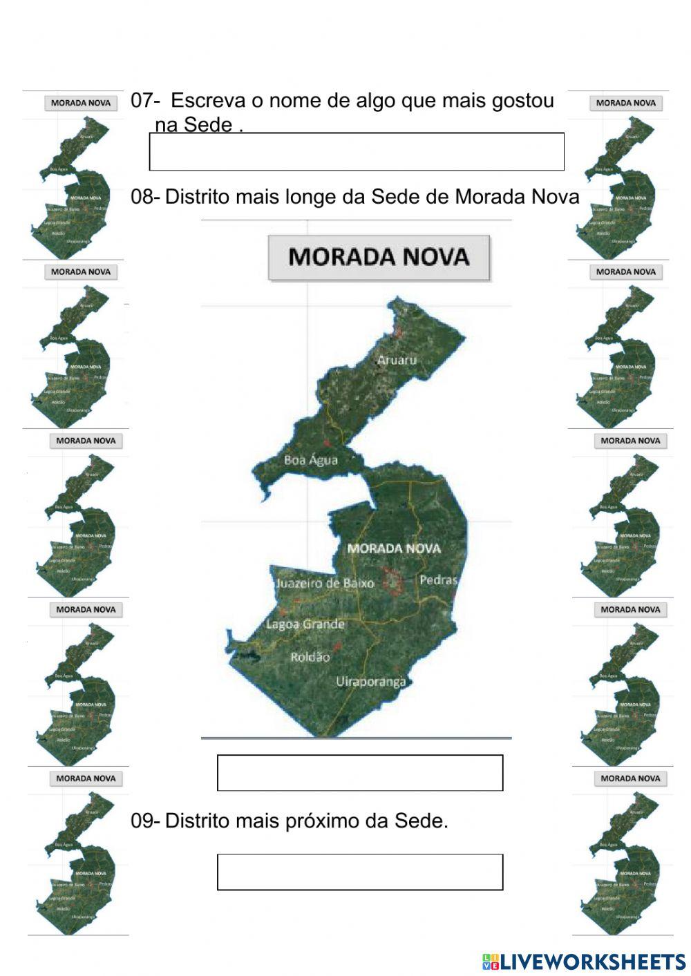 Características Geográficas de Morada Nova