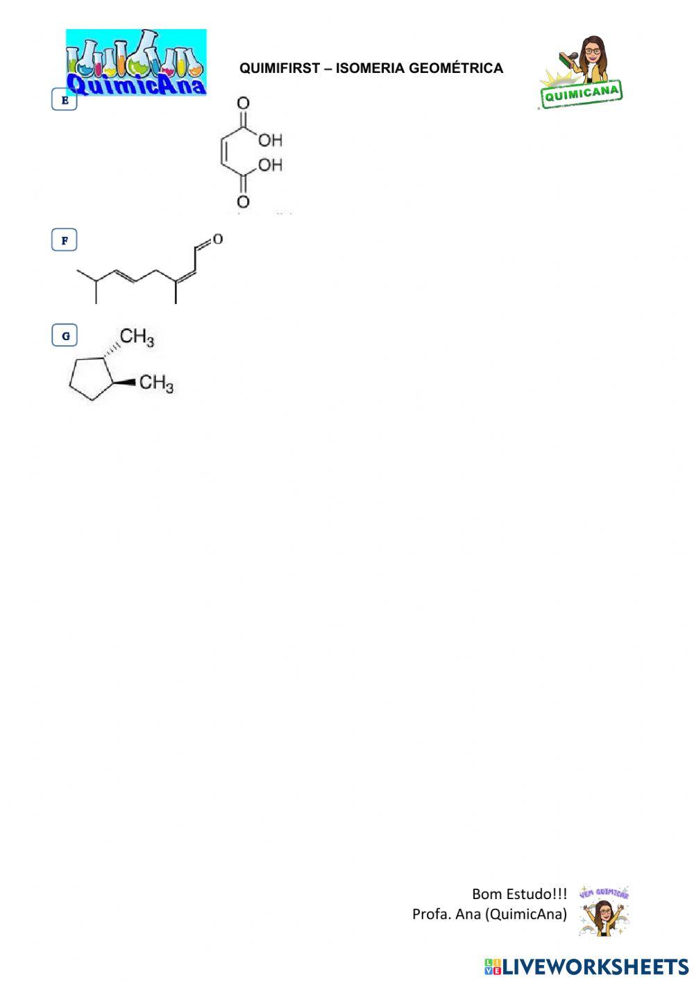 Quimifirst - Isomeria Geométrica