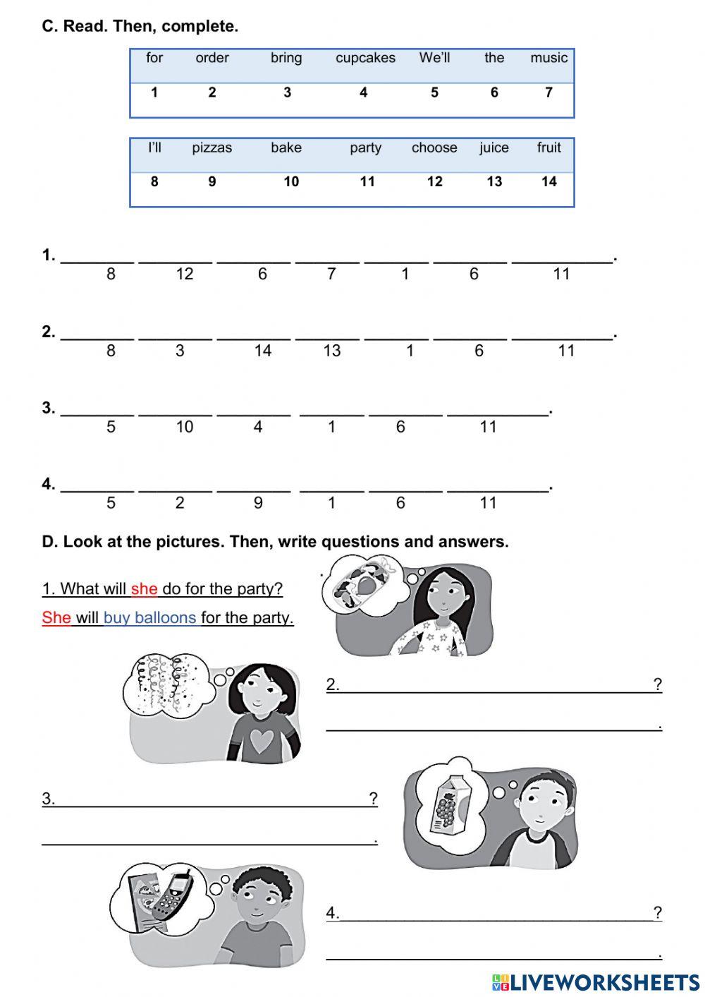 ACTIVITIES ABOUT PLANNING A PARTY 6TH