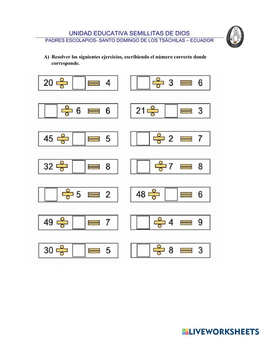 Diviisión de una cifra