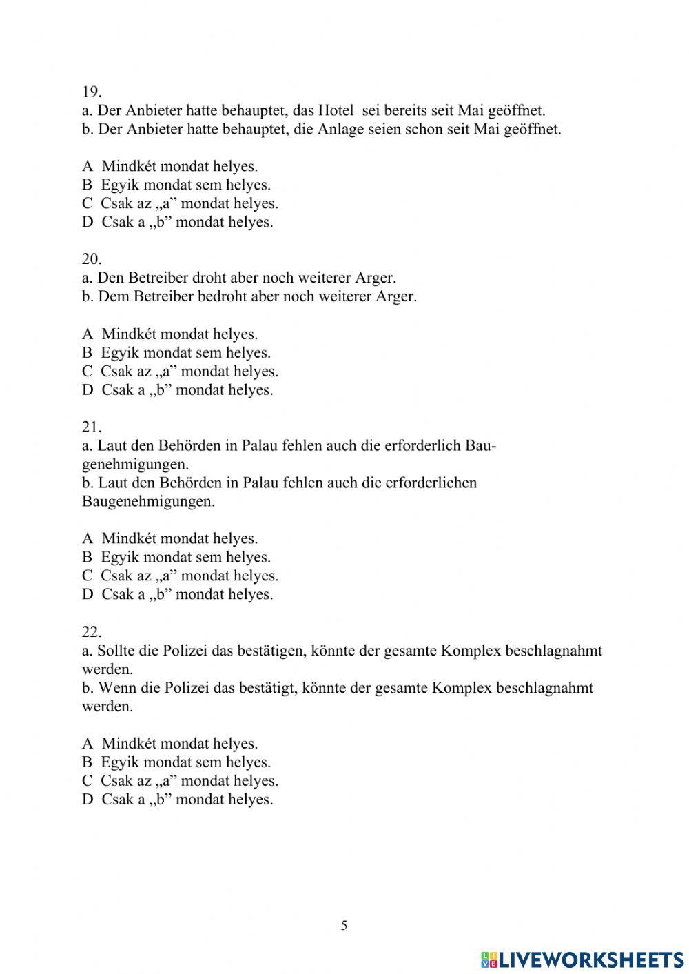 Deutsch OKTV német OKTV első forduló