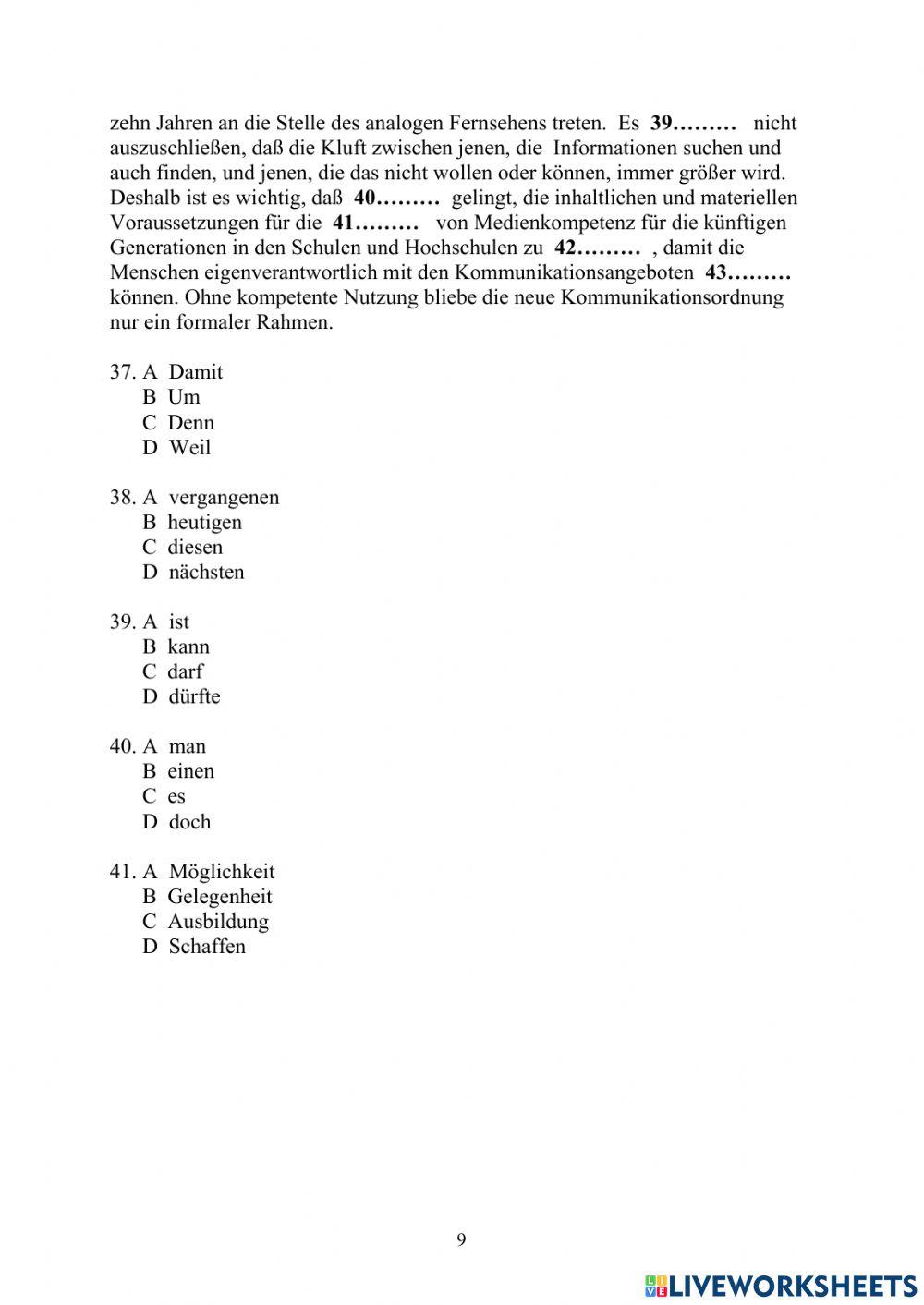 Deutsch OKTV német OKTV első forduló