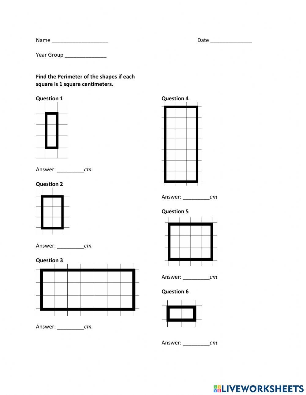 Perimeter - Counting the Sides with Grids