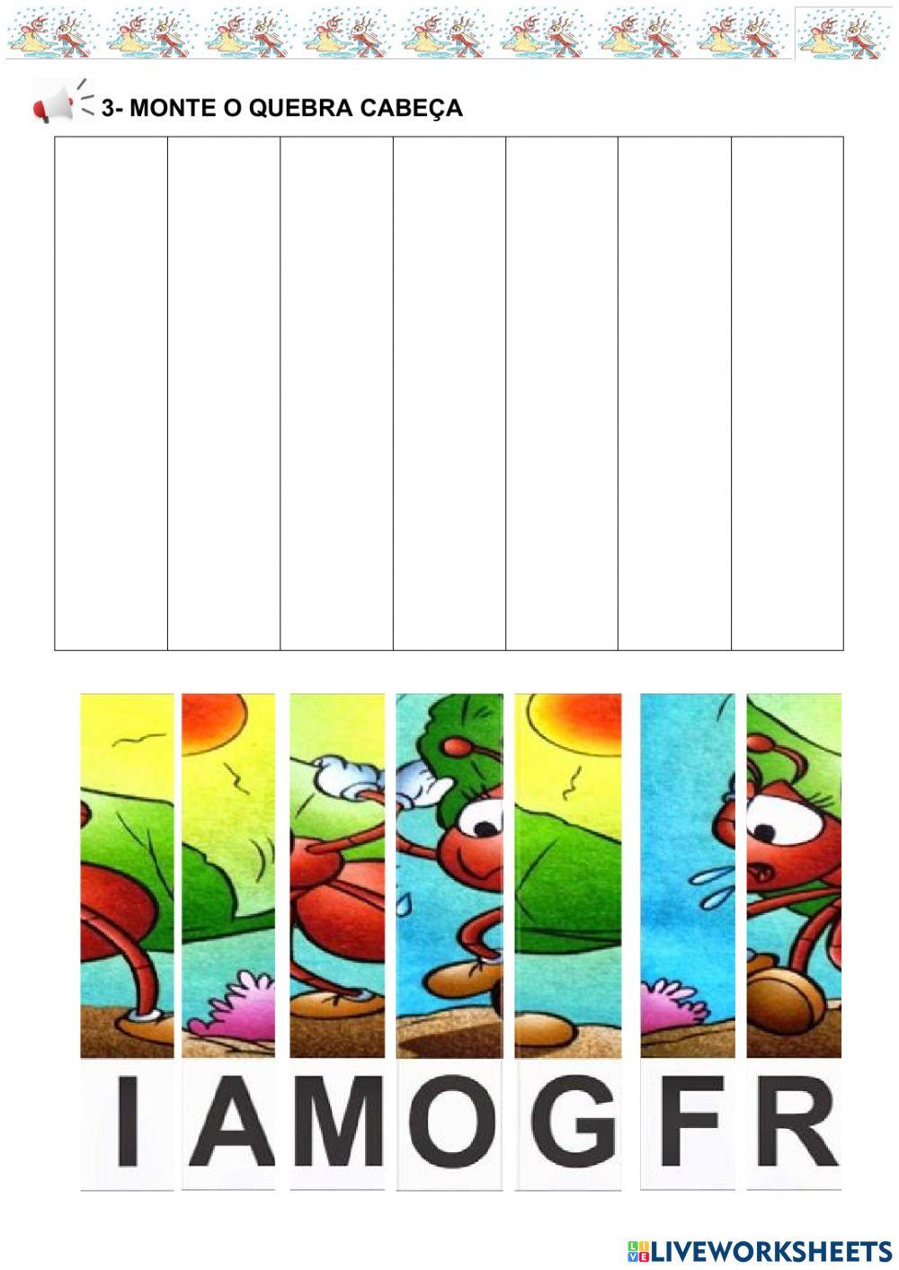 A cigarra e a  formiga