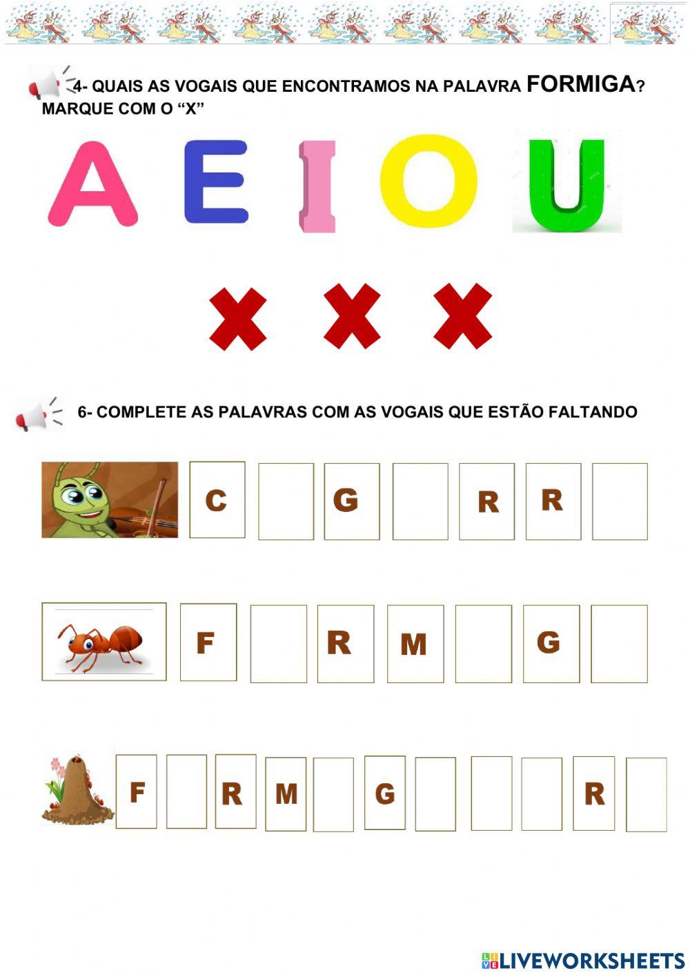 A cigarra e a  formiga