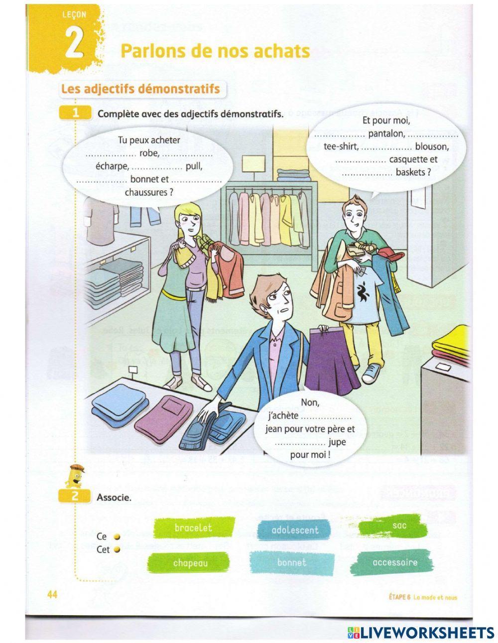 Cahier Parlons de nos achats