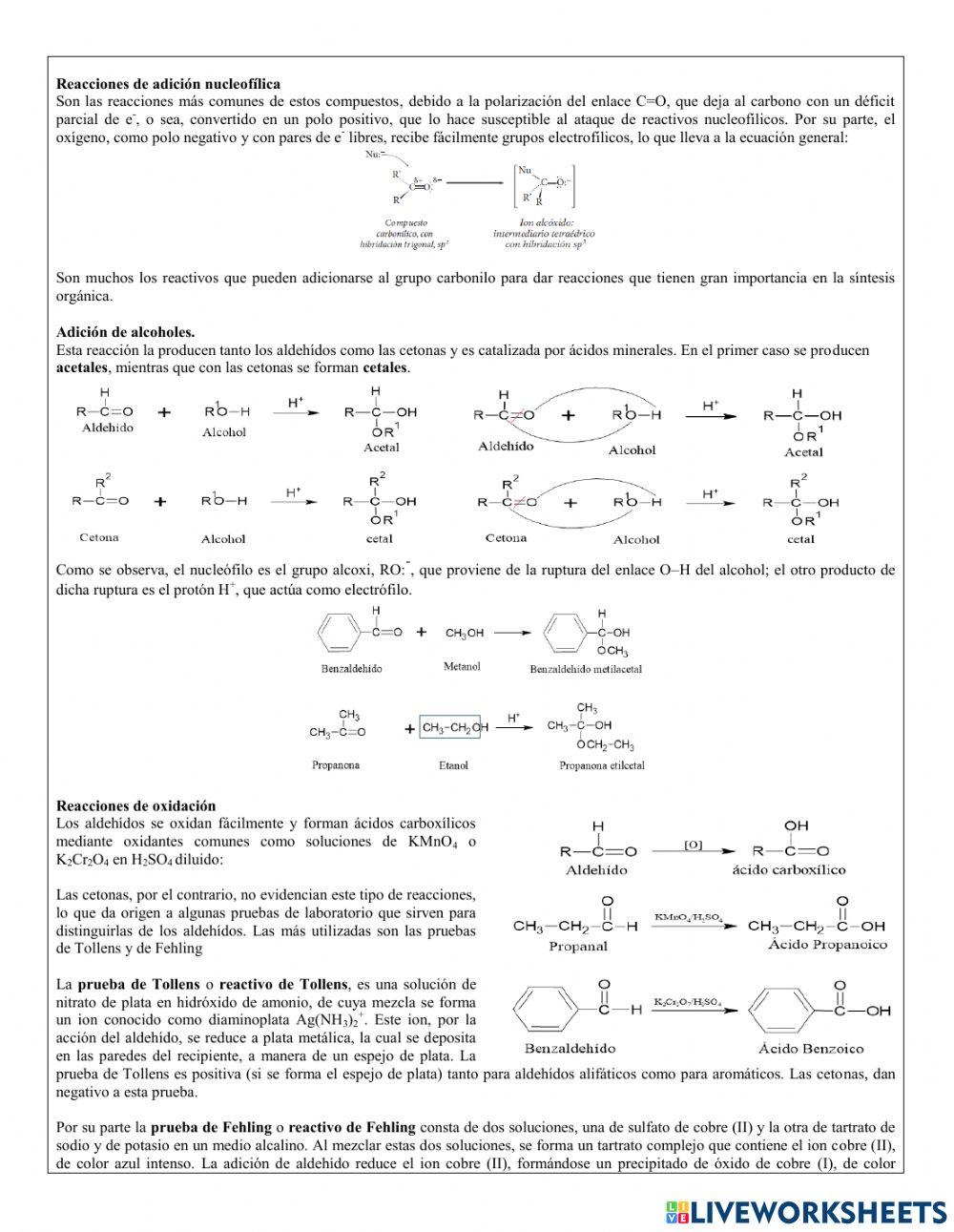 Guía 3.2 Aldehídos y cetonas