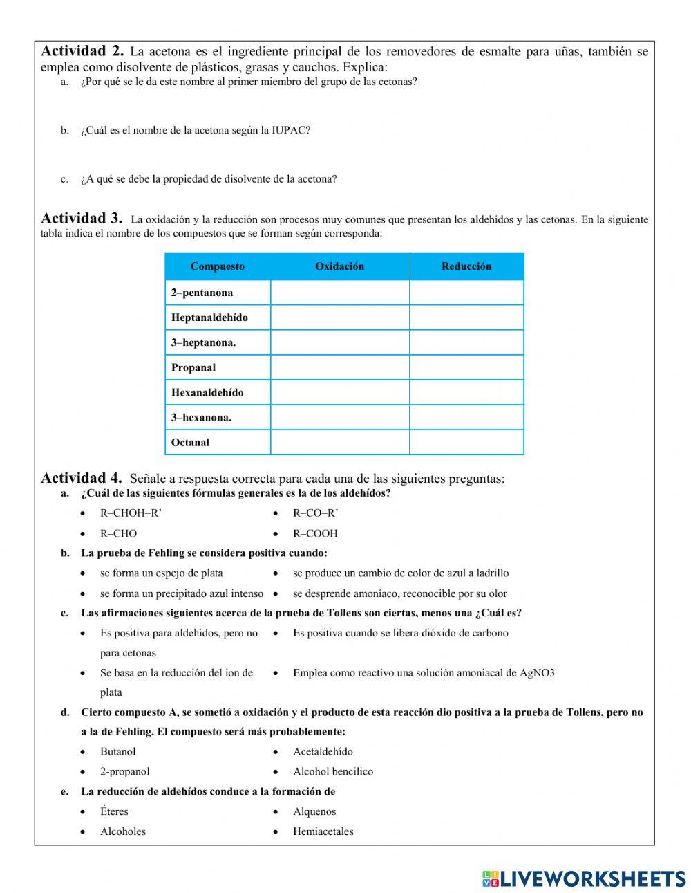 Guía 3.2 Aldehídos y cetonas