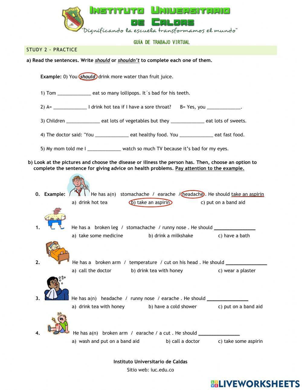 Giving Advice on Health Problems