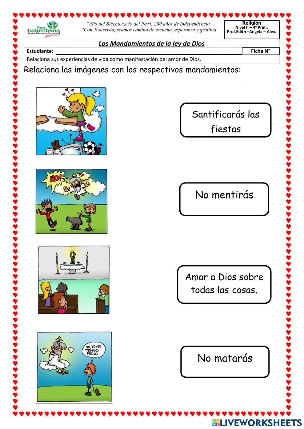 Mandamientos de la ley de Dios